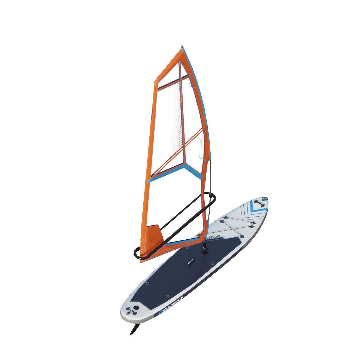 Gladiator Windsurfing Board Low-poly 3D model_3