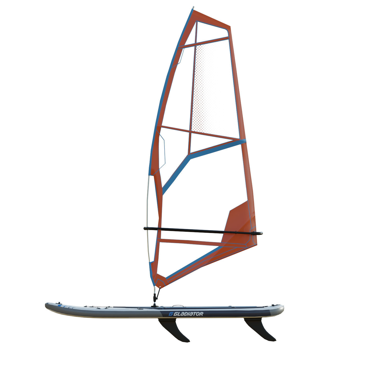 Gladiator Windsurfing Board Low-poly 3D model_12