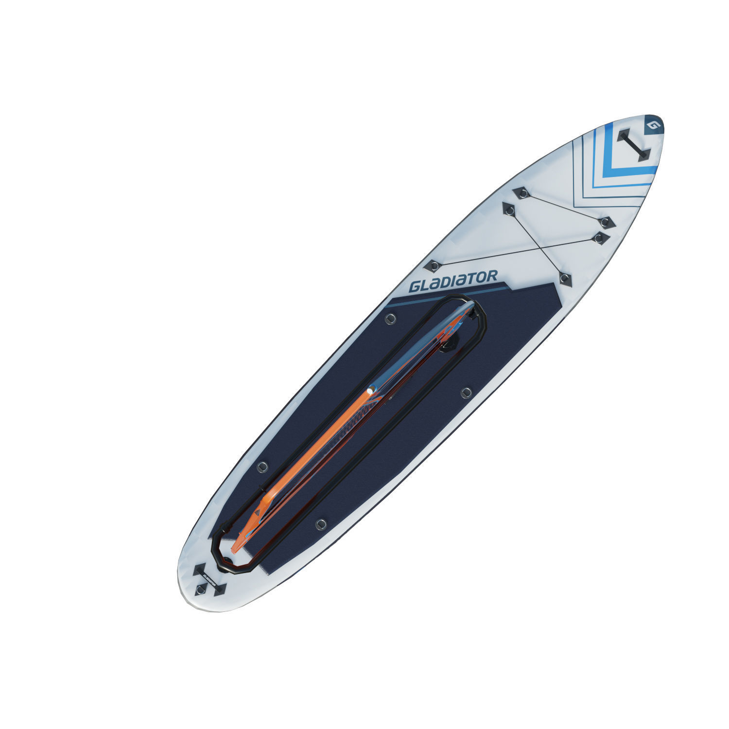 Gladiator Windsurfing Board Low-poly 3D model_14