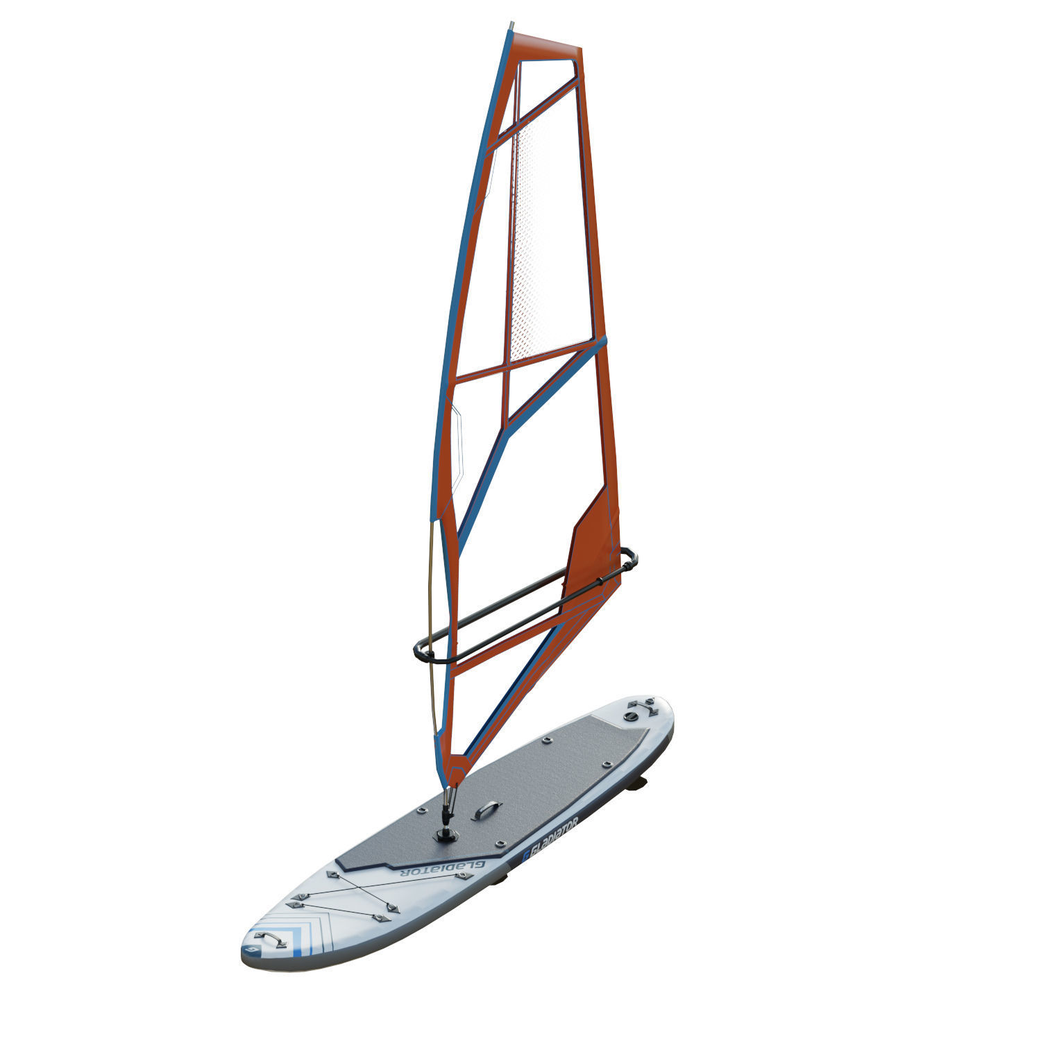 Gladiator Windsurfing Board Low-poly 3D model_13