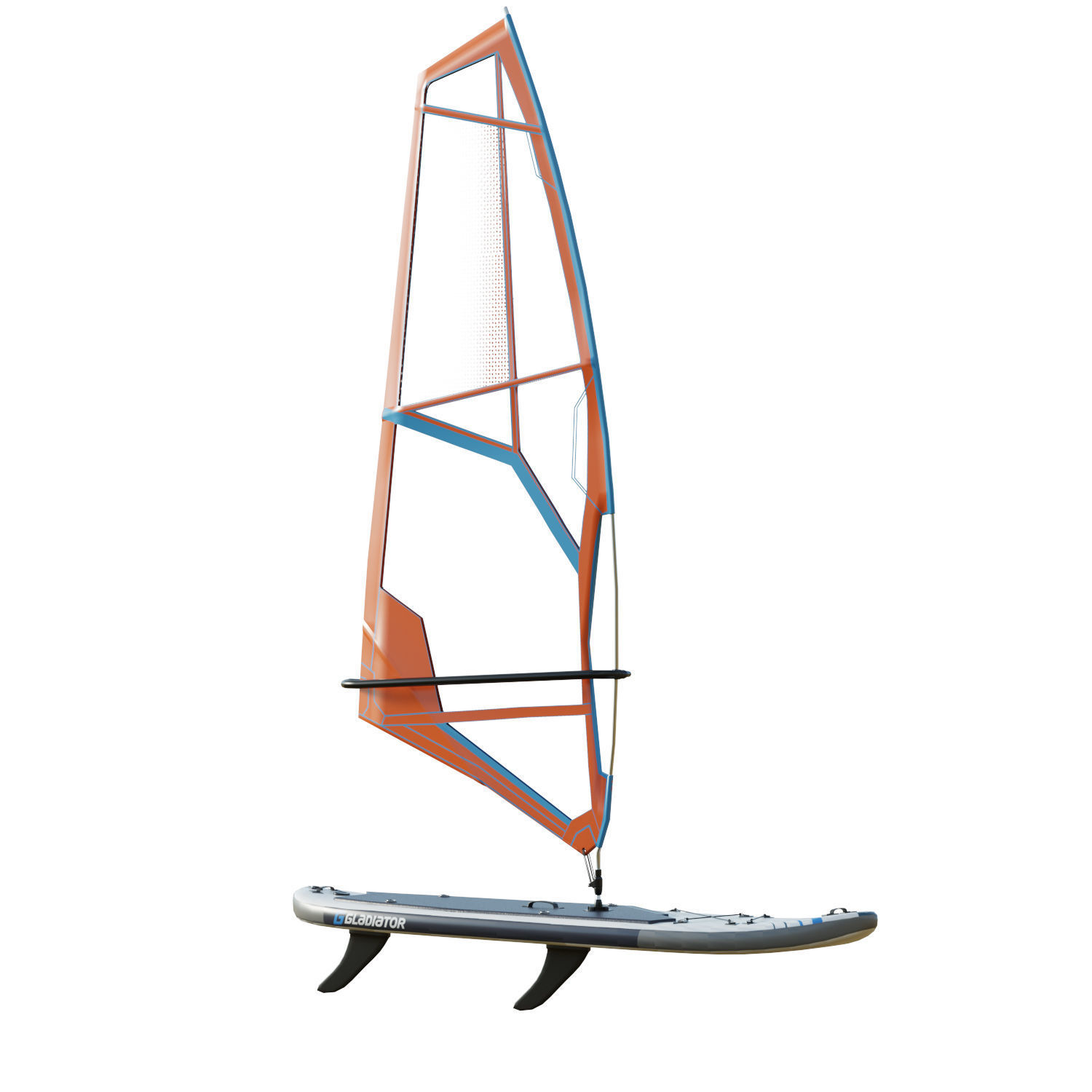 Gladiator Windsurfing Board Low-poly 3D model_7