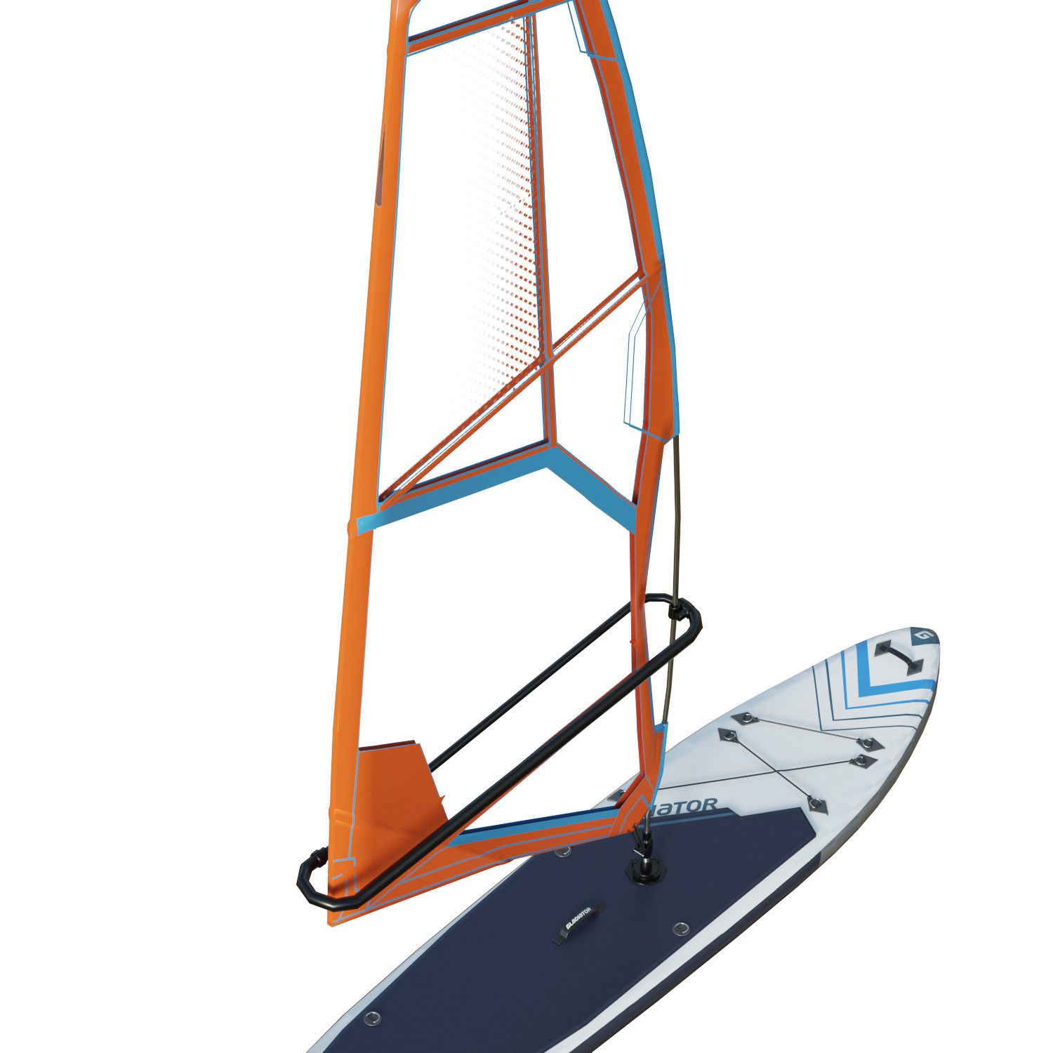 Gladiator Windsurfing Board Low-poly 3D model_15