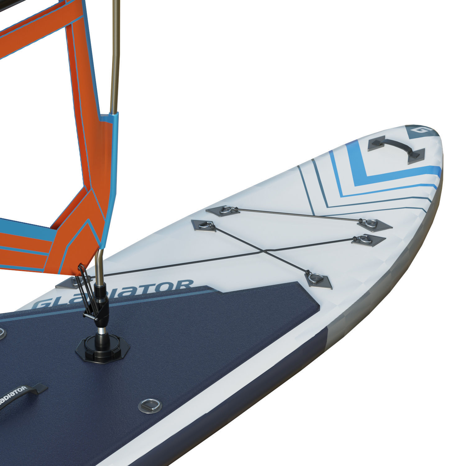 Gladiator Windsurfing Board Low-poly 3D model_16