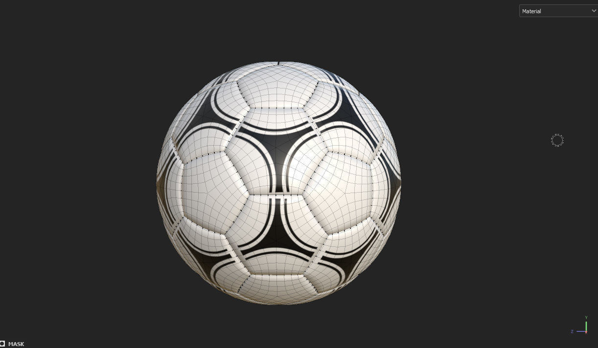 Soccer Balls Low-poly 3D model_18