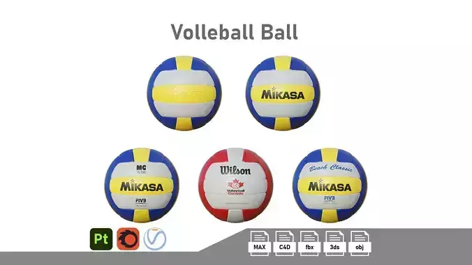 Volleyball Ball Low-poly 3D model