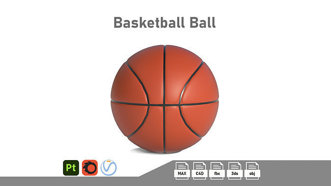 Basketball Ball Low-poly 3D model