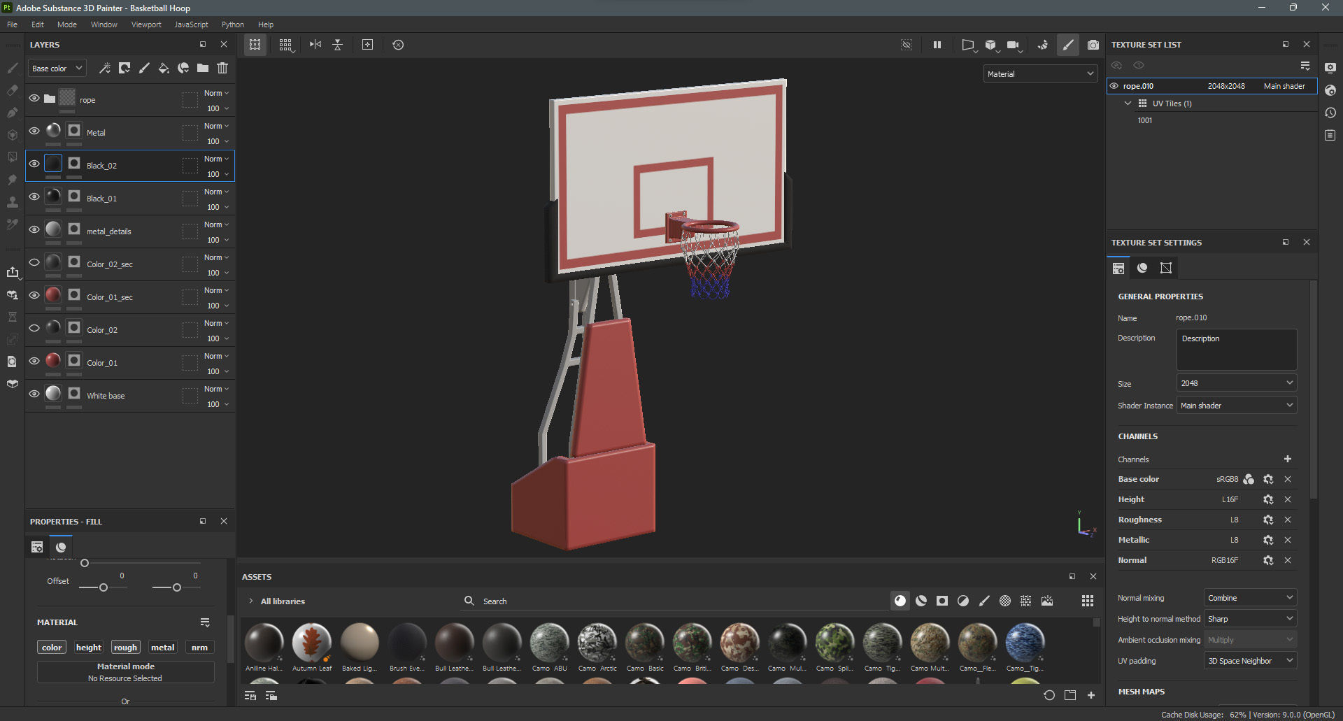 Basketball Court  3D model_29