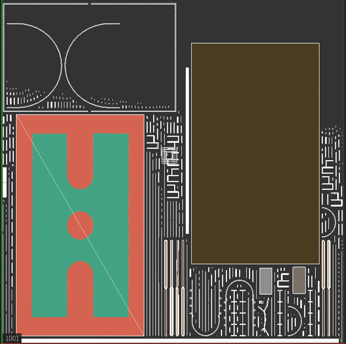 Basketball Court  3D model_37