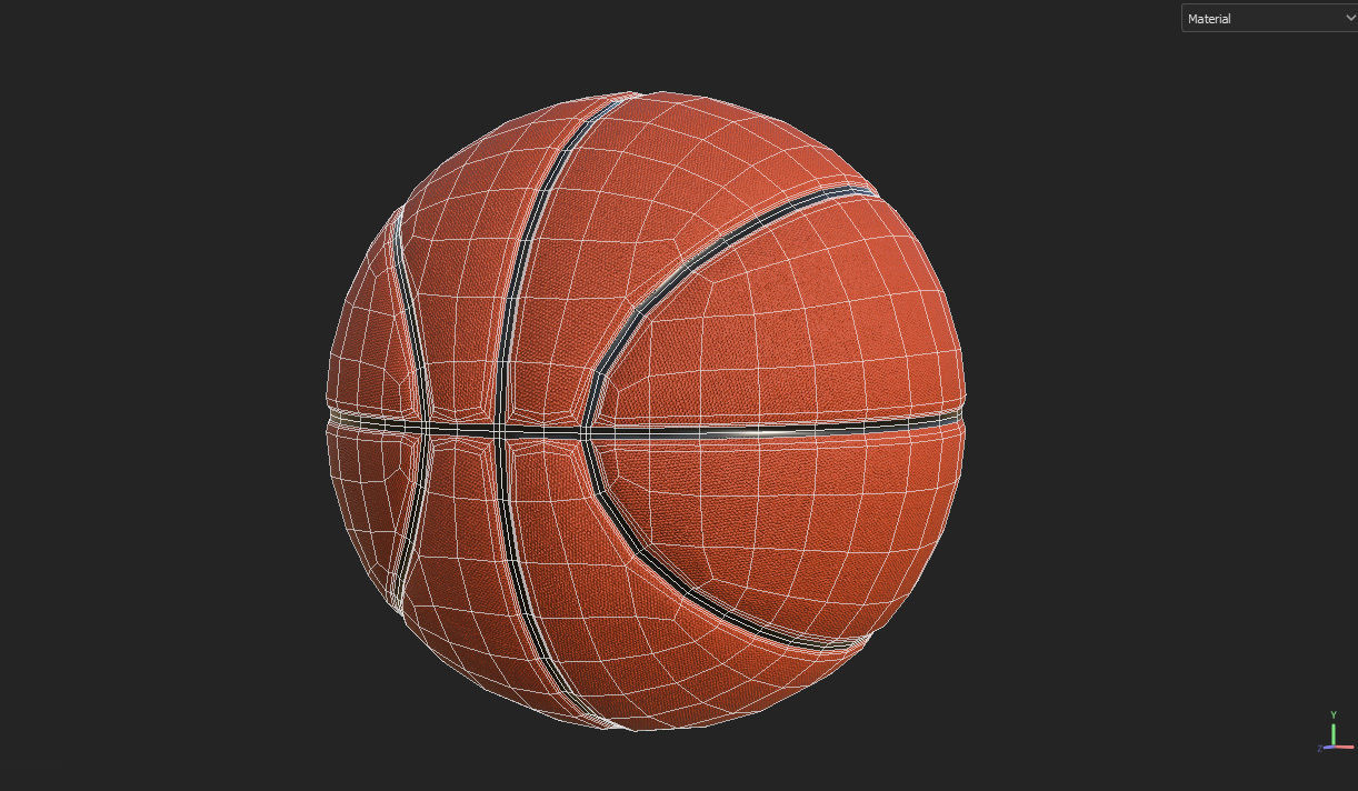 Basketball Court  3D model_36