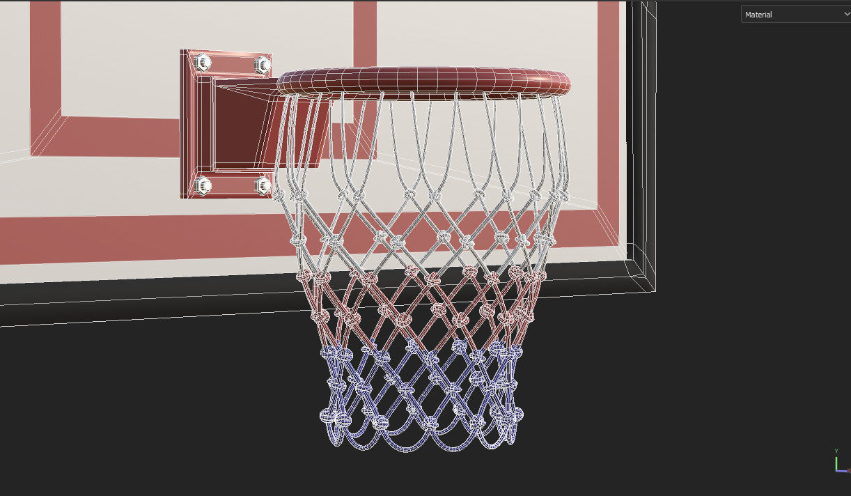 Basketball Court  3D model_35