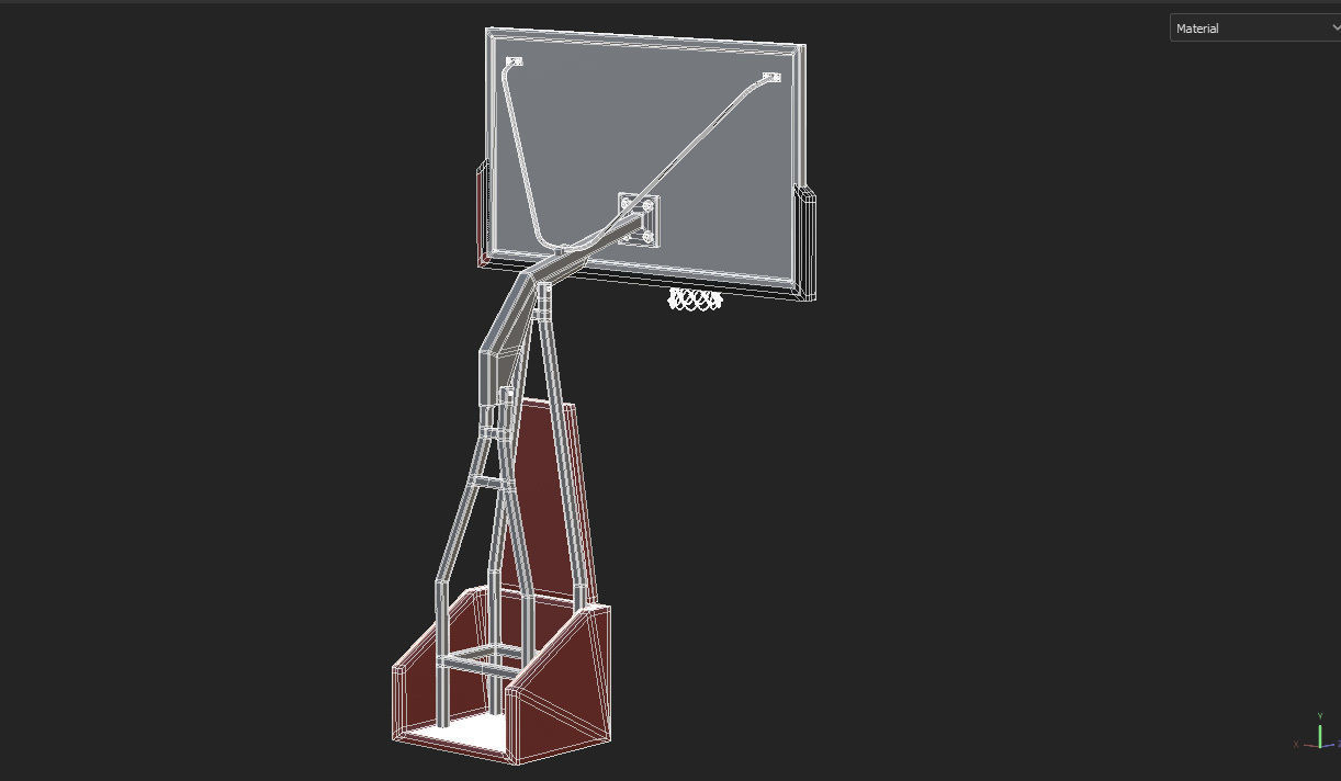 Basketball Court  3D model_34