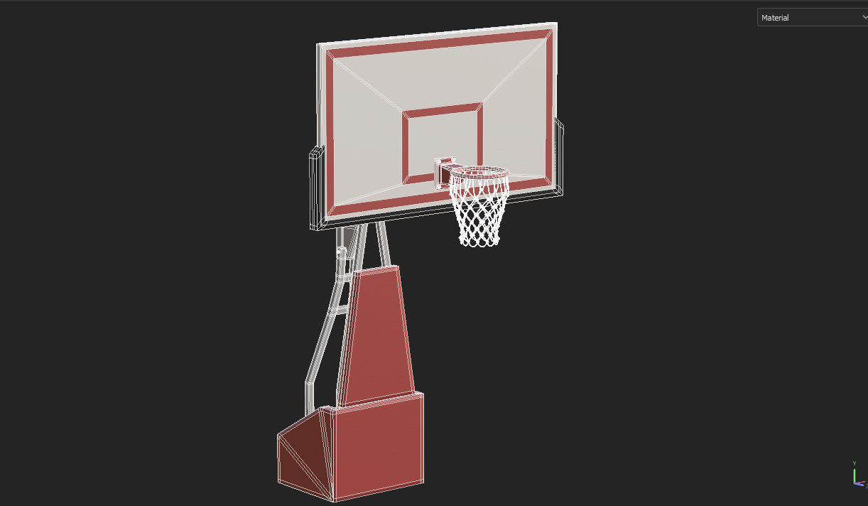 Basketball Court  3D model_33