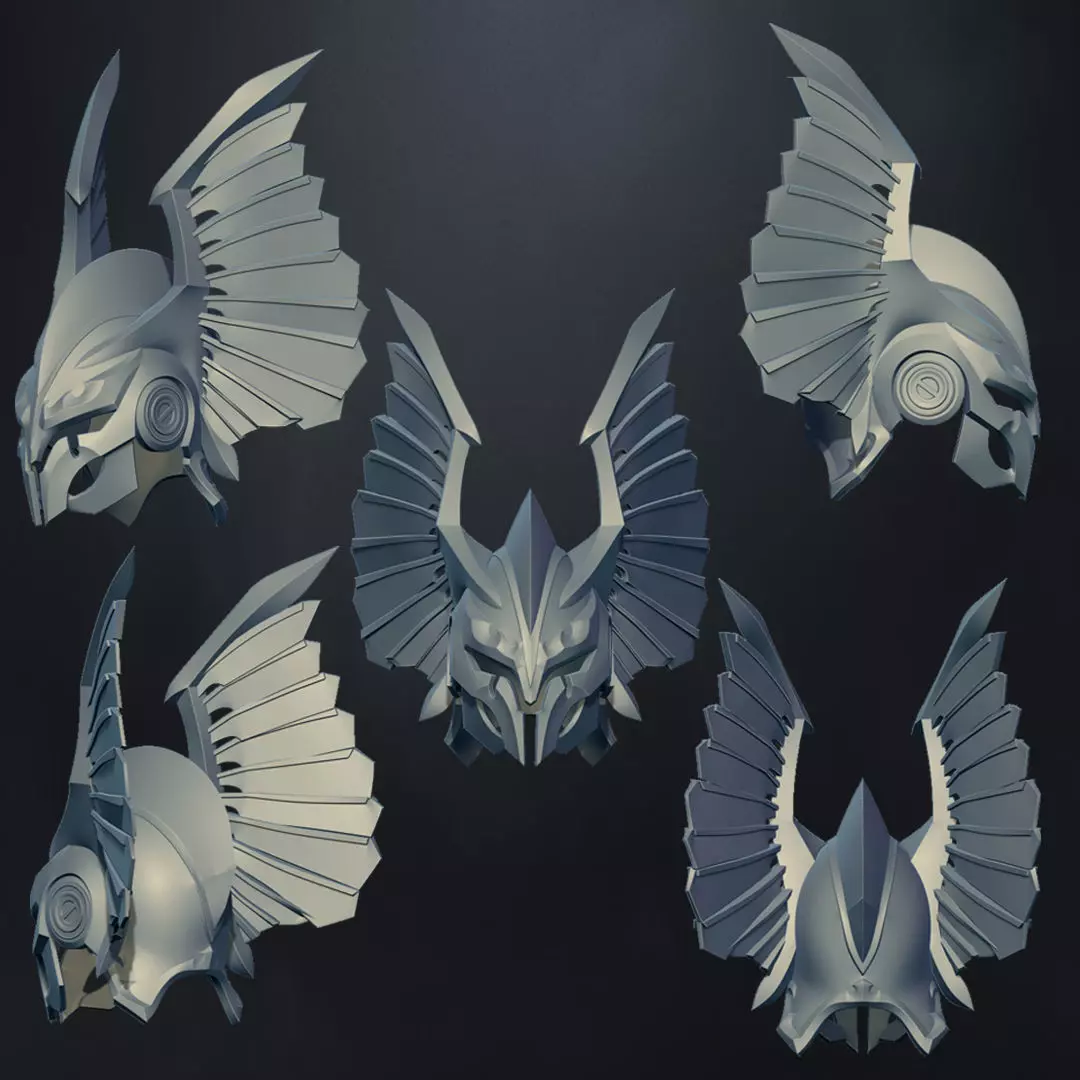god fall phoneix helmet printable  3D print model_0