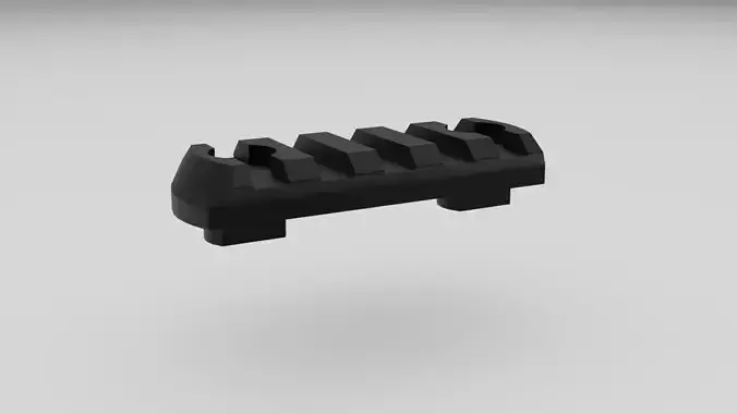  M-LOK Picatinny Mount - 2 inch Free low-poly 3D model