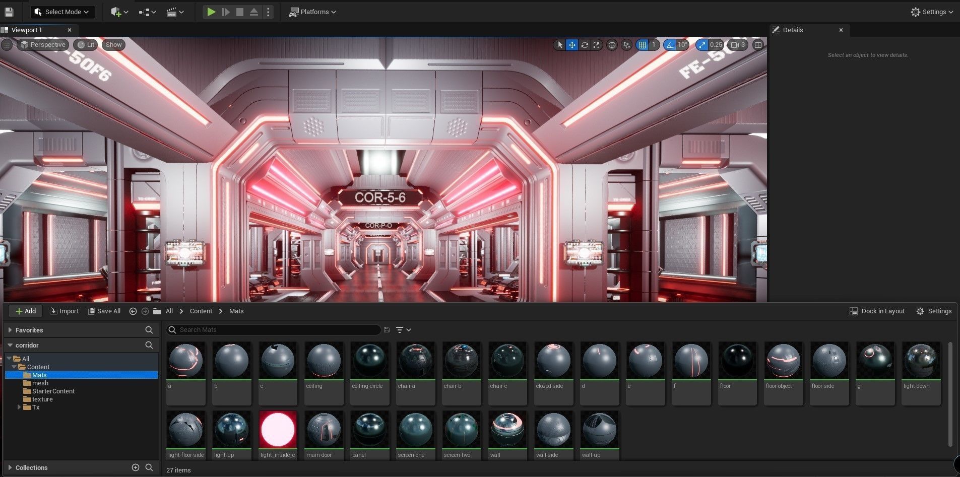 scifi modular interior space station 3D model_13