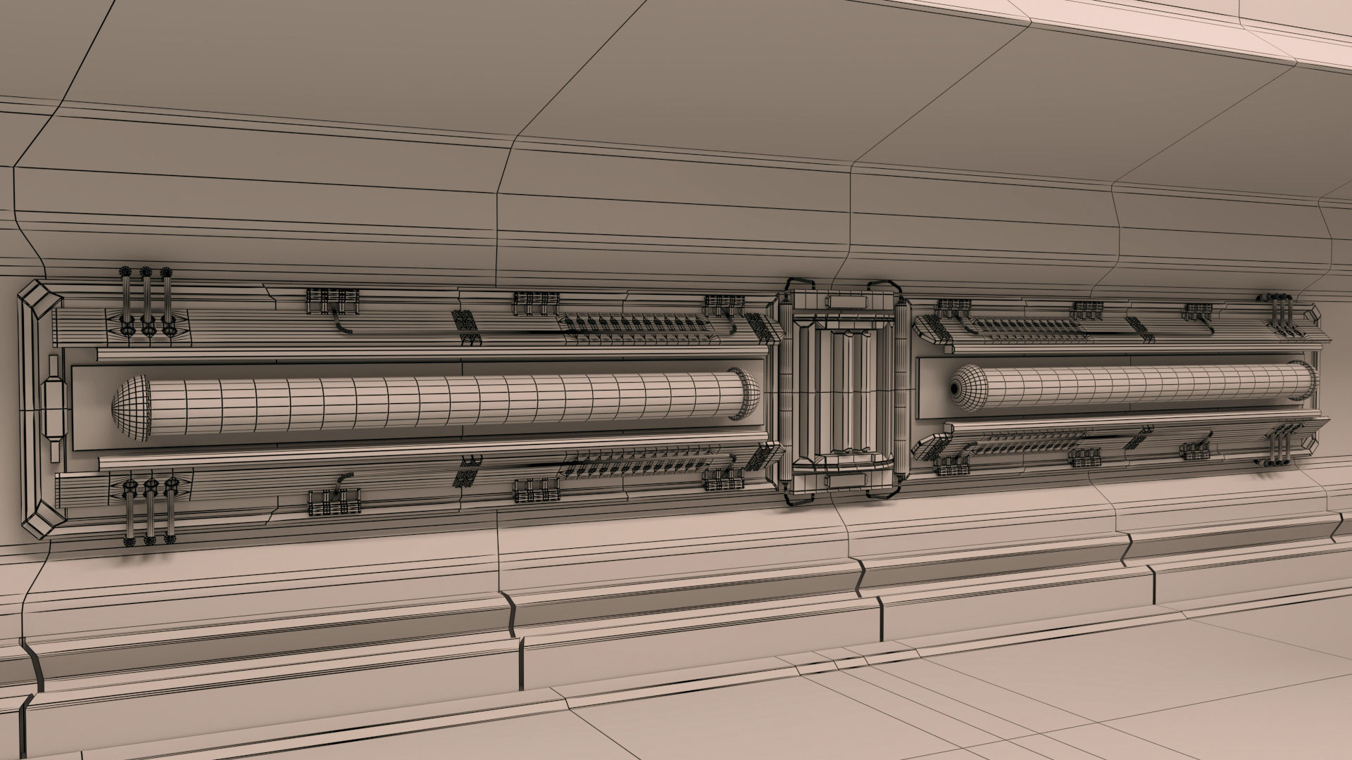 scifi modular interior space station 3D model_17