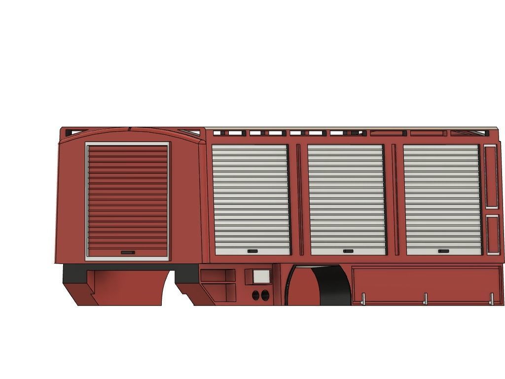 FEUERWEHR AUFBAU LKW TRUCK LASTWAGEN KAROSSERIE KABINE 3D print model_3
