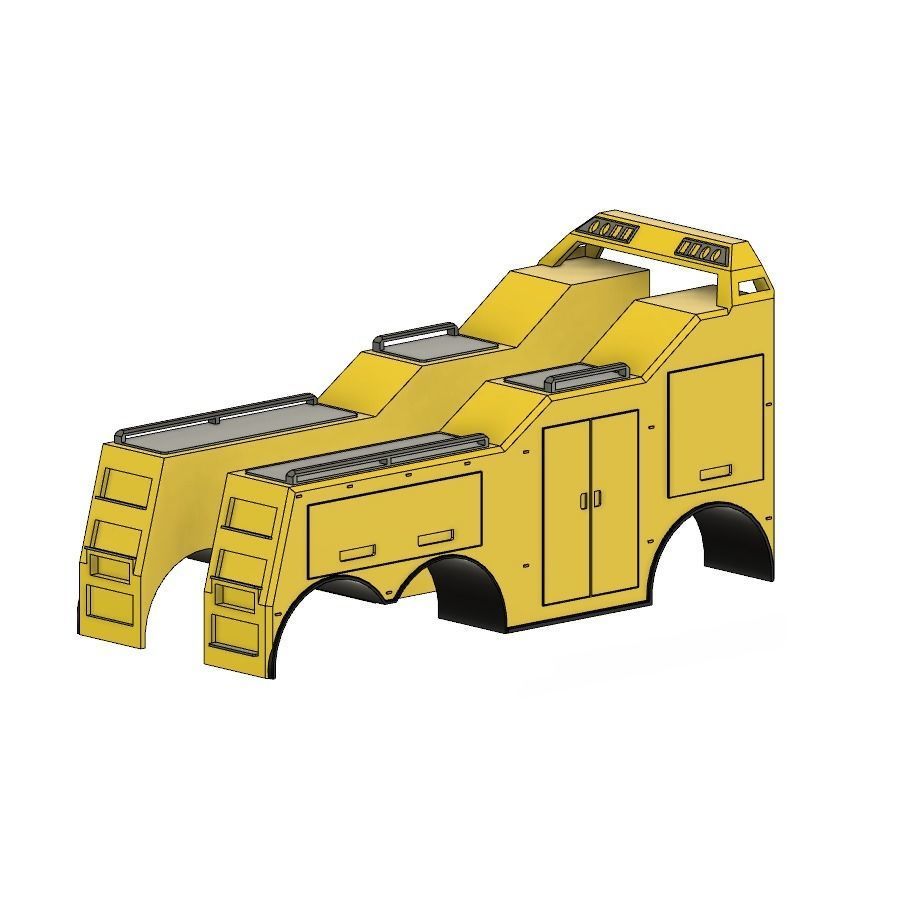 ABSCHLEPPER AUFBAU LKW TRUCK RC 3D print model_1