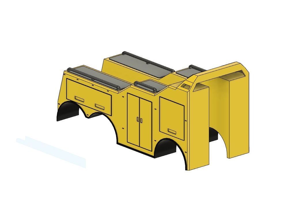 ABSCHLEPPER AUFBAU LKW TRUCK RC 3D print model_4