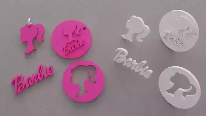 Chaveiros Barbie 3D print model