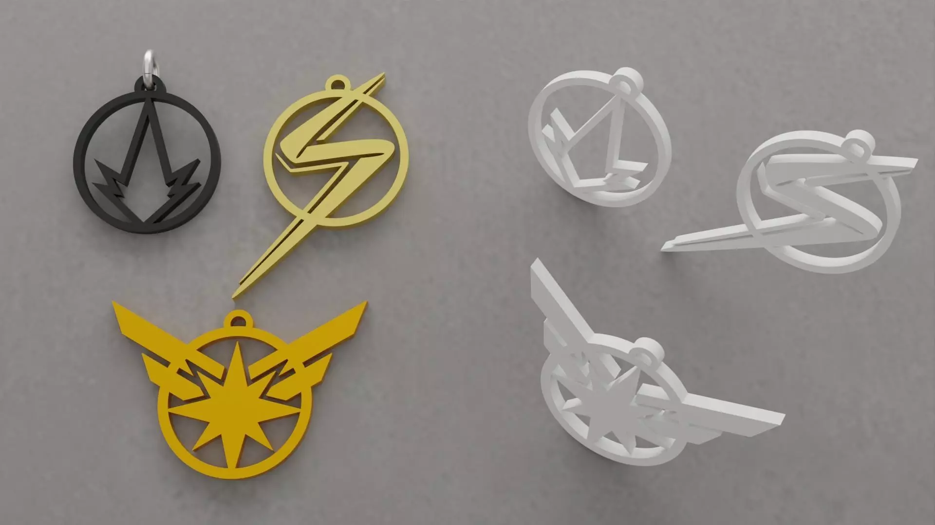 Chaveiro As Marvel 3D print model