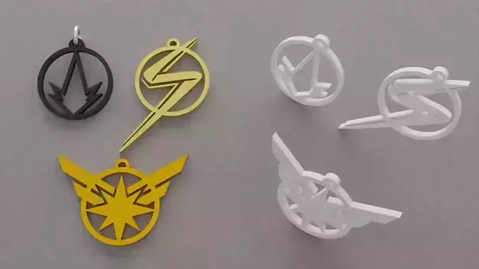 Chaveiro As Marvel 3D print model