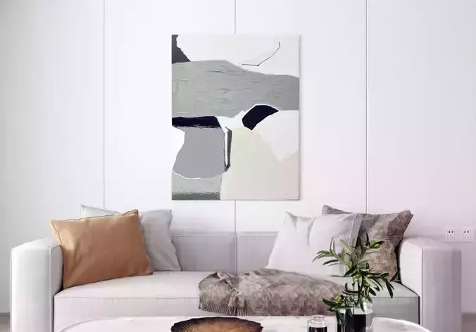 painting decorative green Modern ink