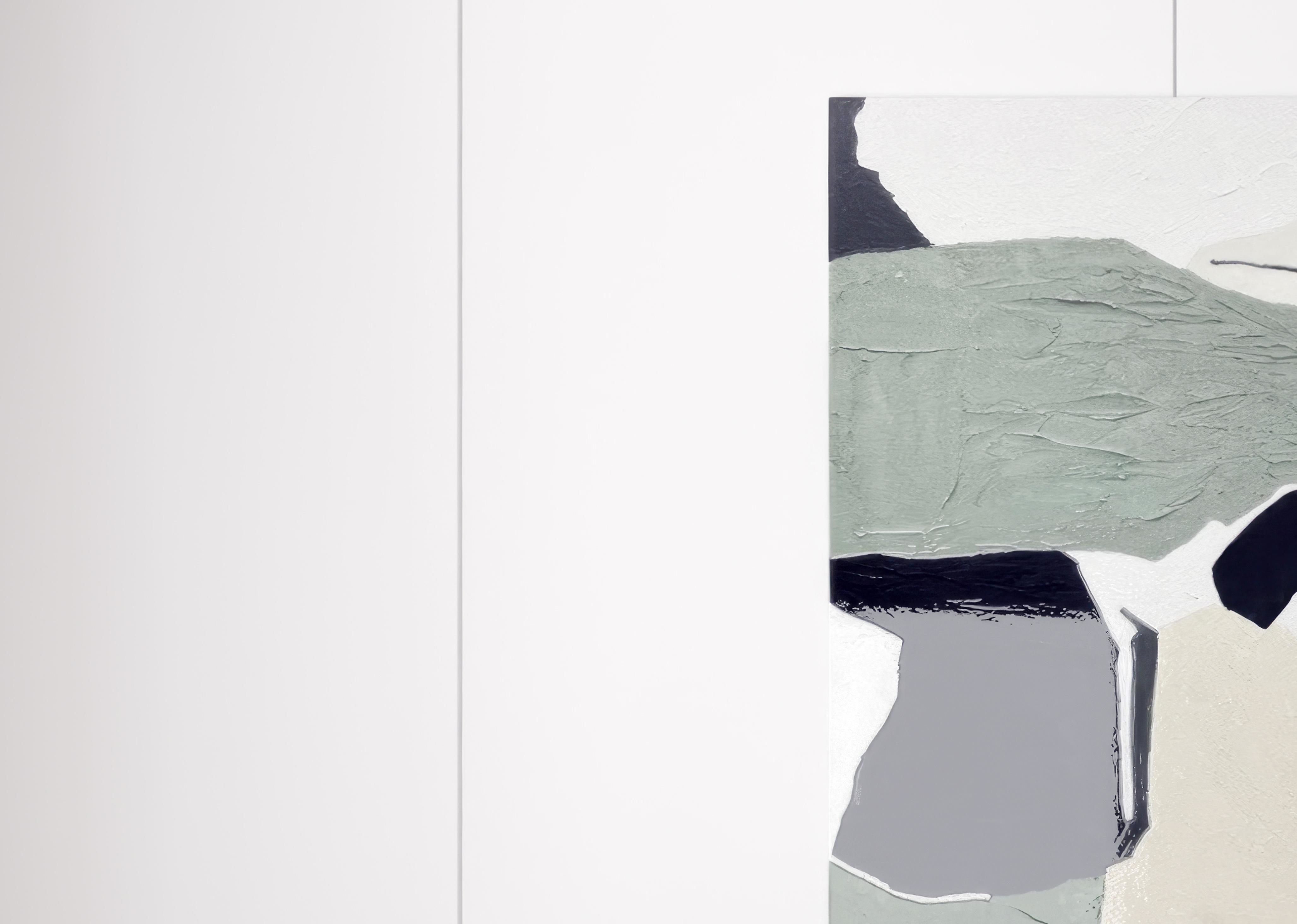 painting decorative green Modern ink 3D model_1