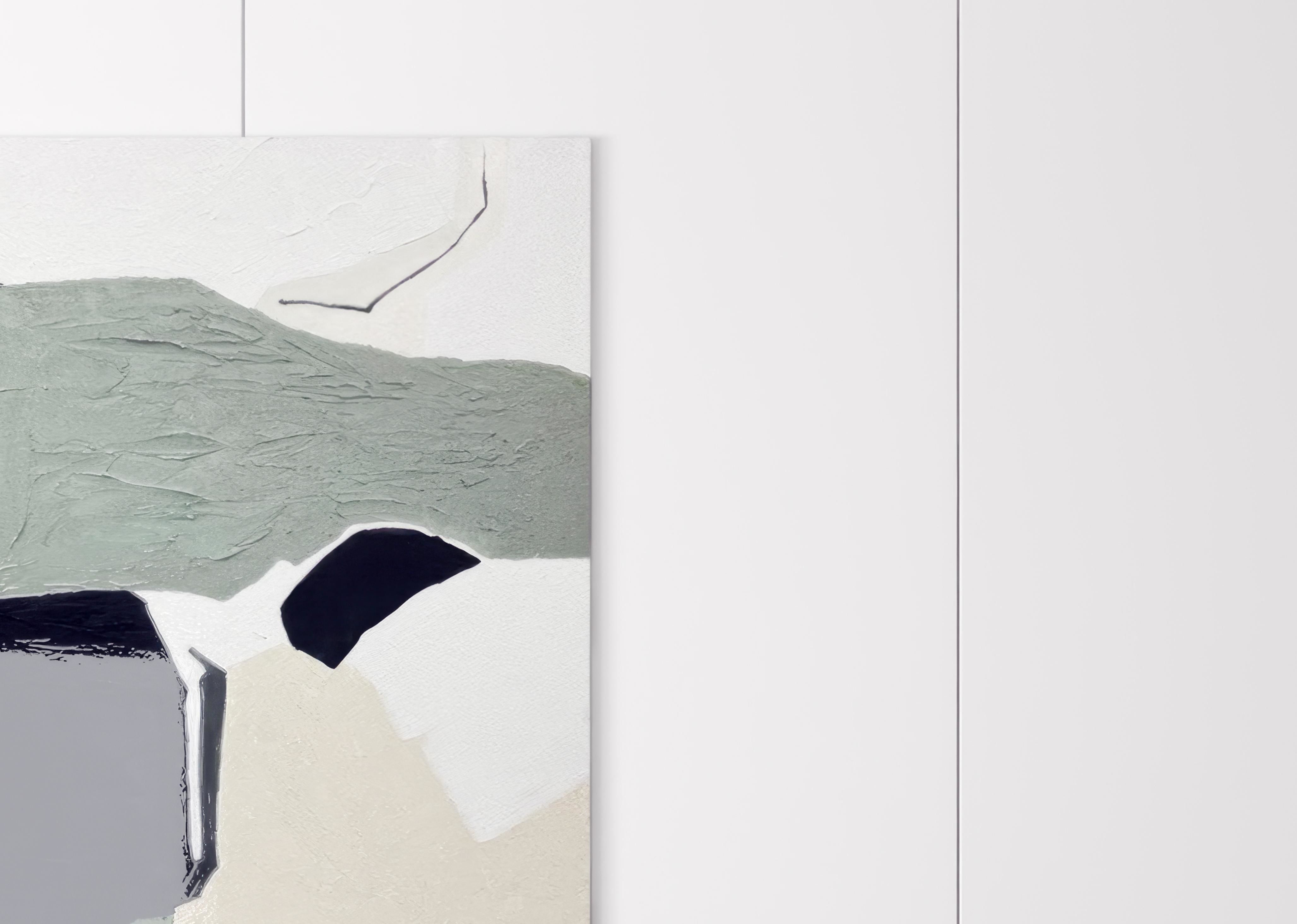 painting decorative green Modern ink 3D model_3