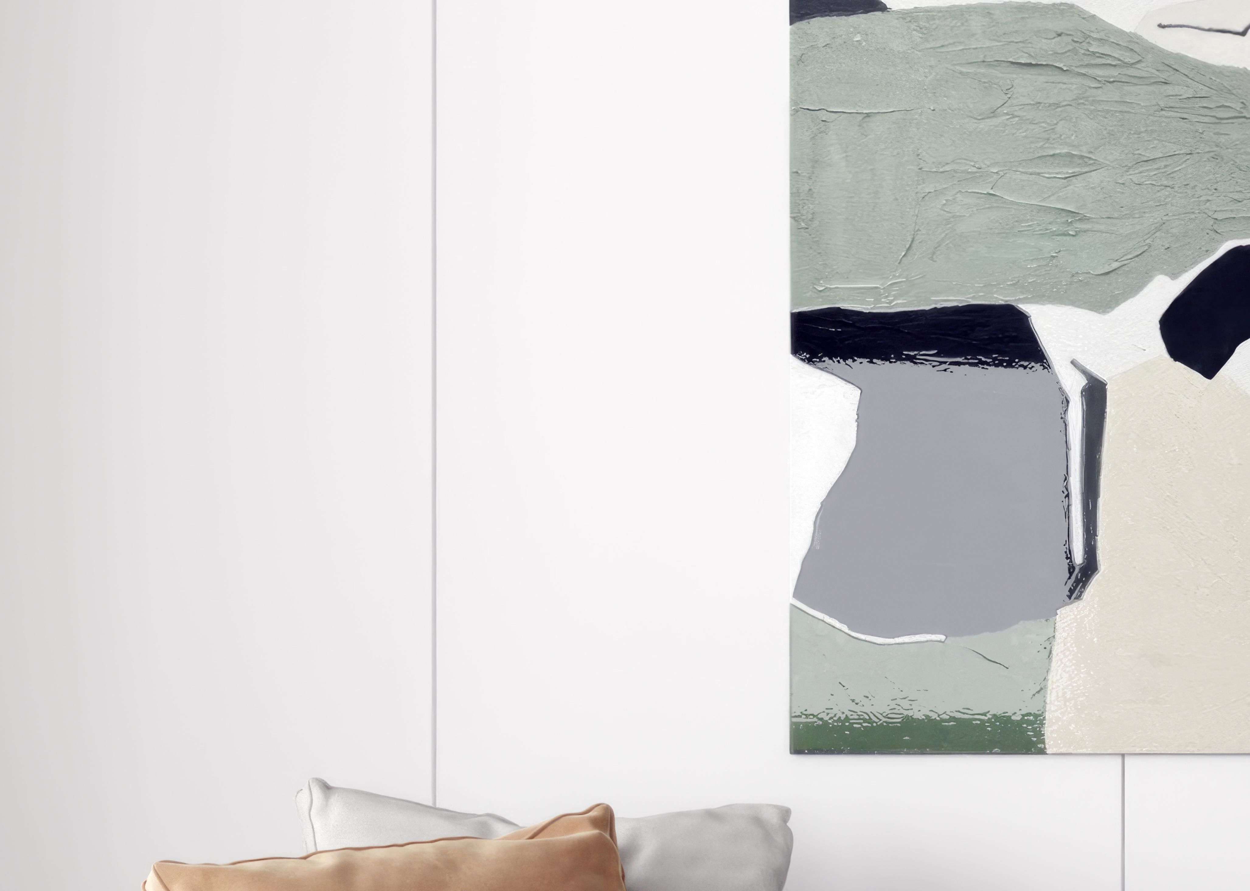 painting decorative green Modern ink 3D model_2