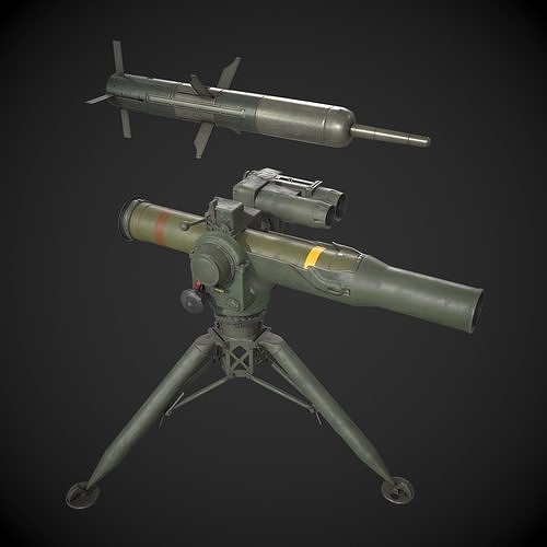 BGM-71 TOW ATGM Low-poly 3D model
