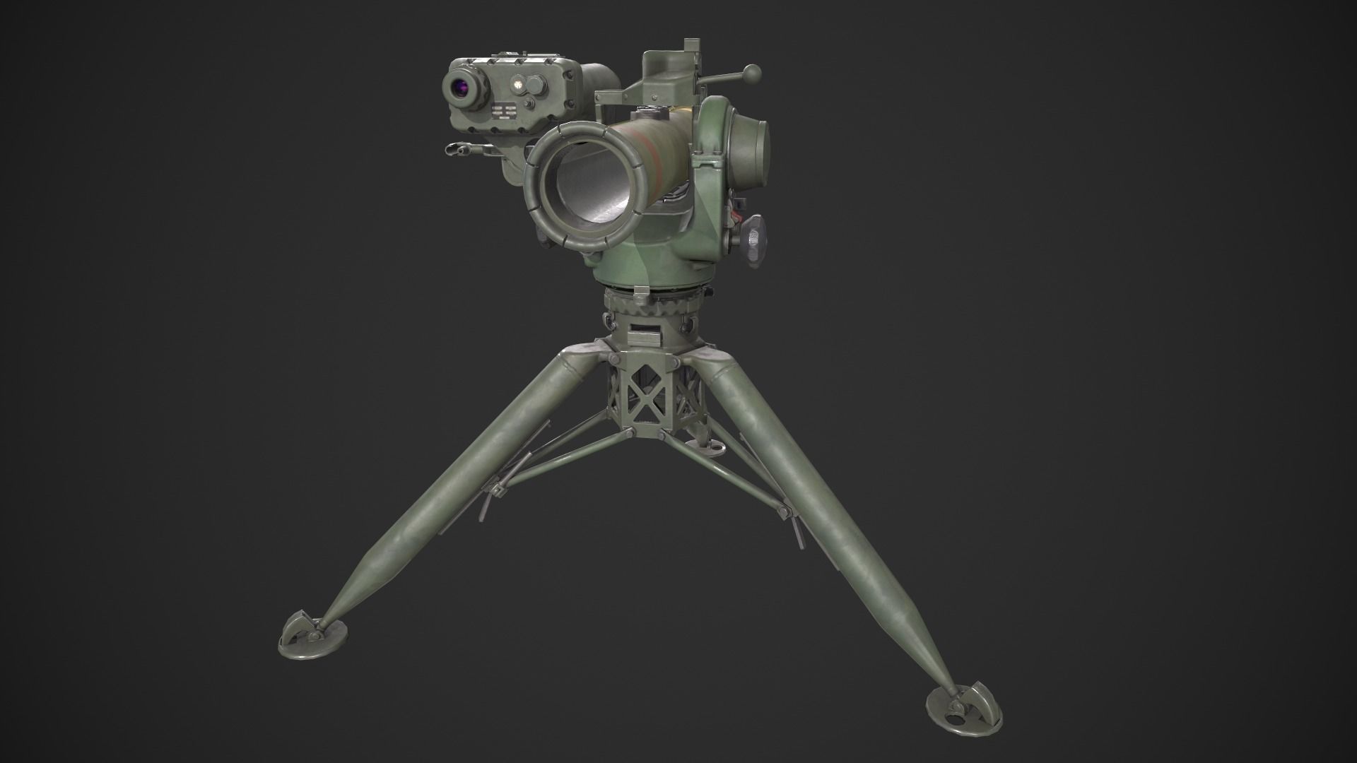 BGM-71 TOW ATGM Low-poly 3D model_9