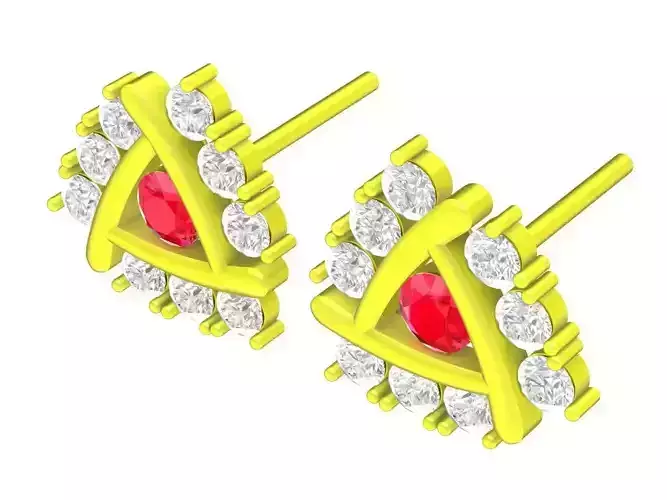5880 hongkong fashion diamond earrings