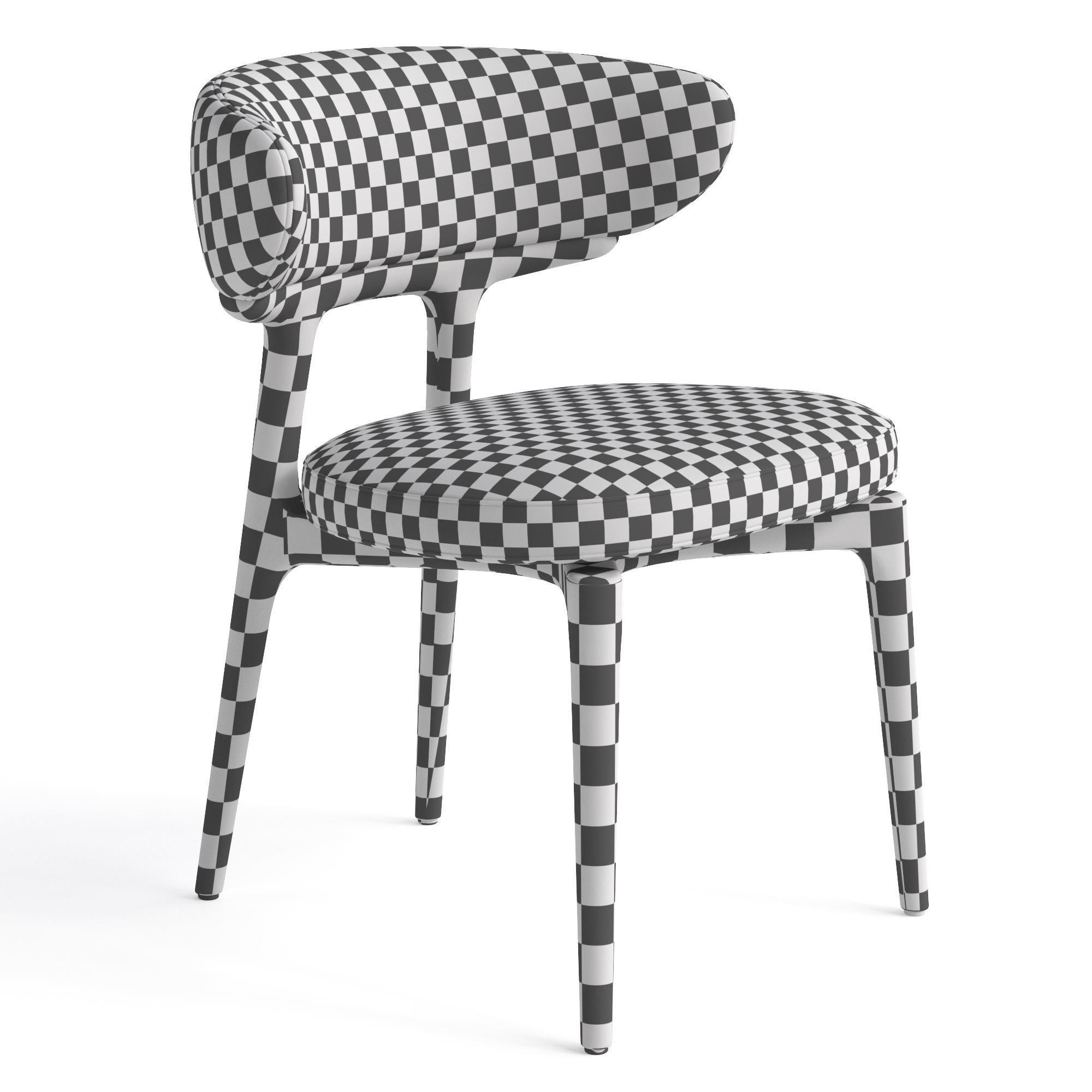 Baxter Clotilde chair 3D model_7