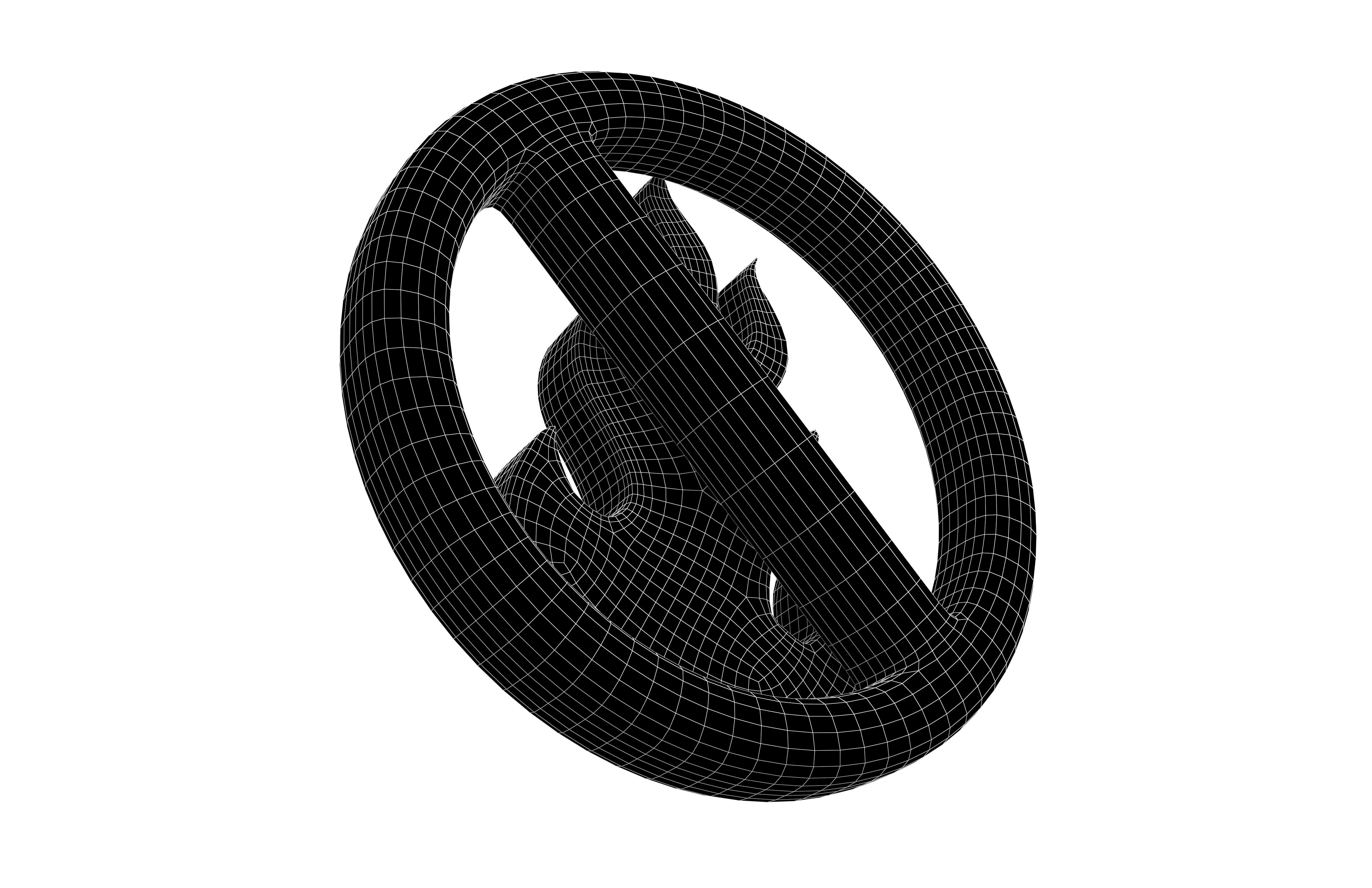 No Fire Icon V1 004 Low-poly 3D model_16