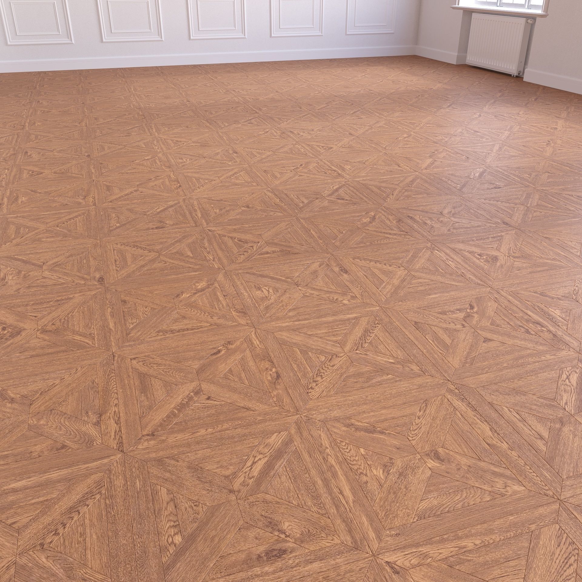 Parquet - Laminate - Wooden floor 2 in 1 Low-poly 3D model_6