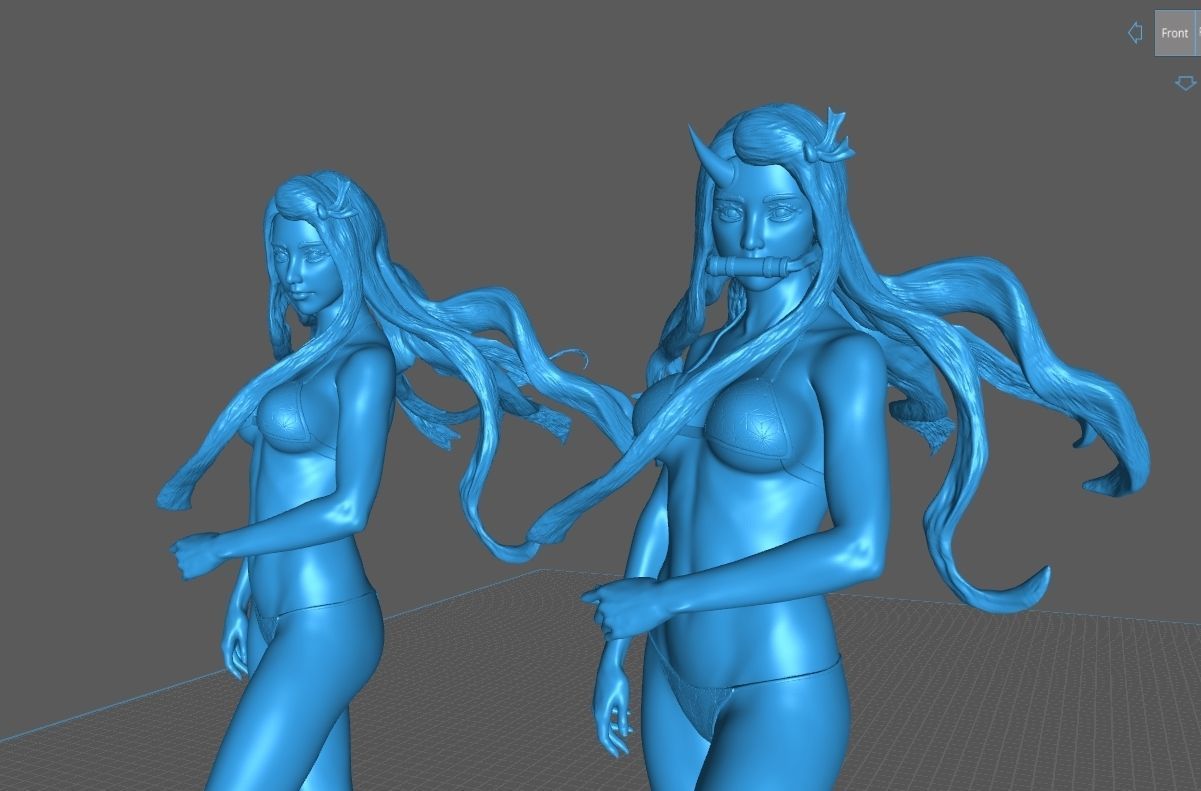 Nezuko Bikini 3D print model_12