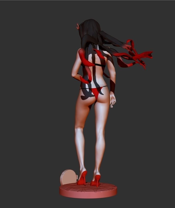 Nezuko Bikini 3D print model_2