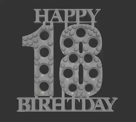 Elegant 18th Birthday Pendant