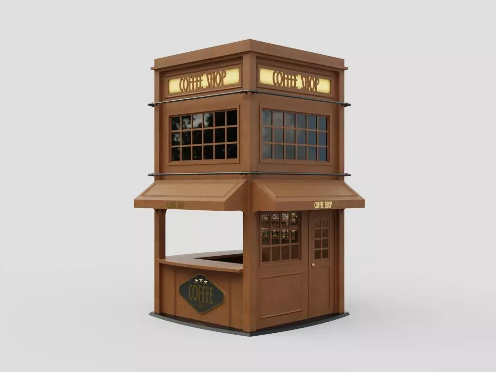 Coffee Booth 3 3D model_0