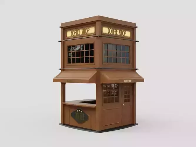 Coffee Booth 3 3D model