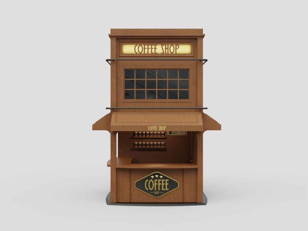 Coffee Booth 3 3D model_1