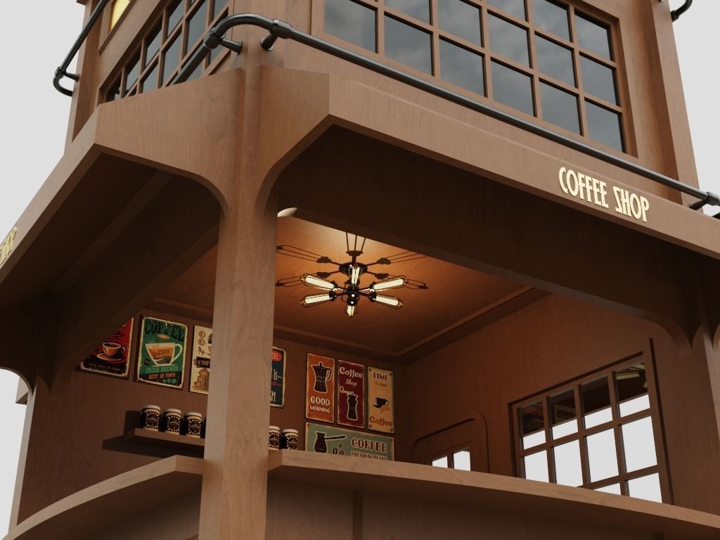 Coffee Booth 3 3D model_3