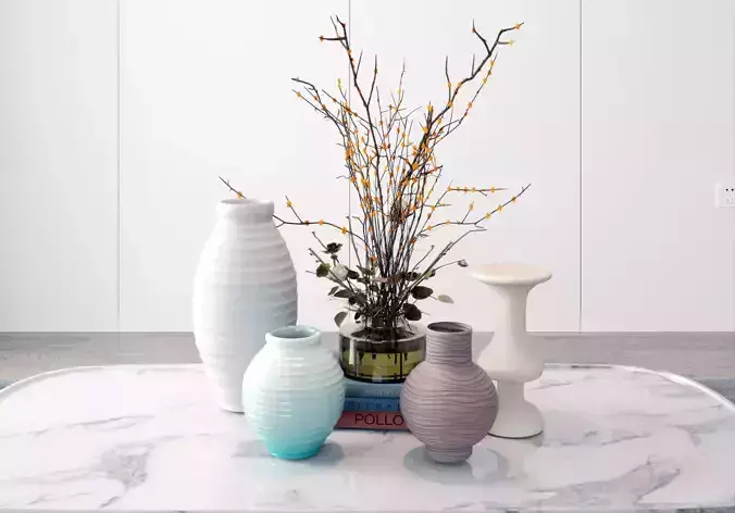 decoration style New Chinese vase