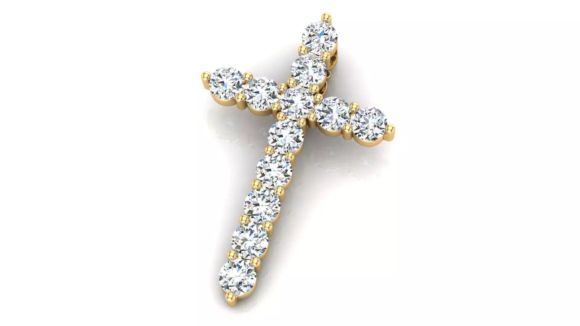 Cross Pendant 3D print model_0