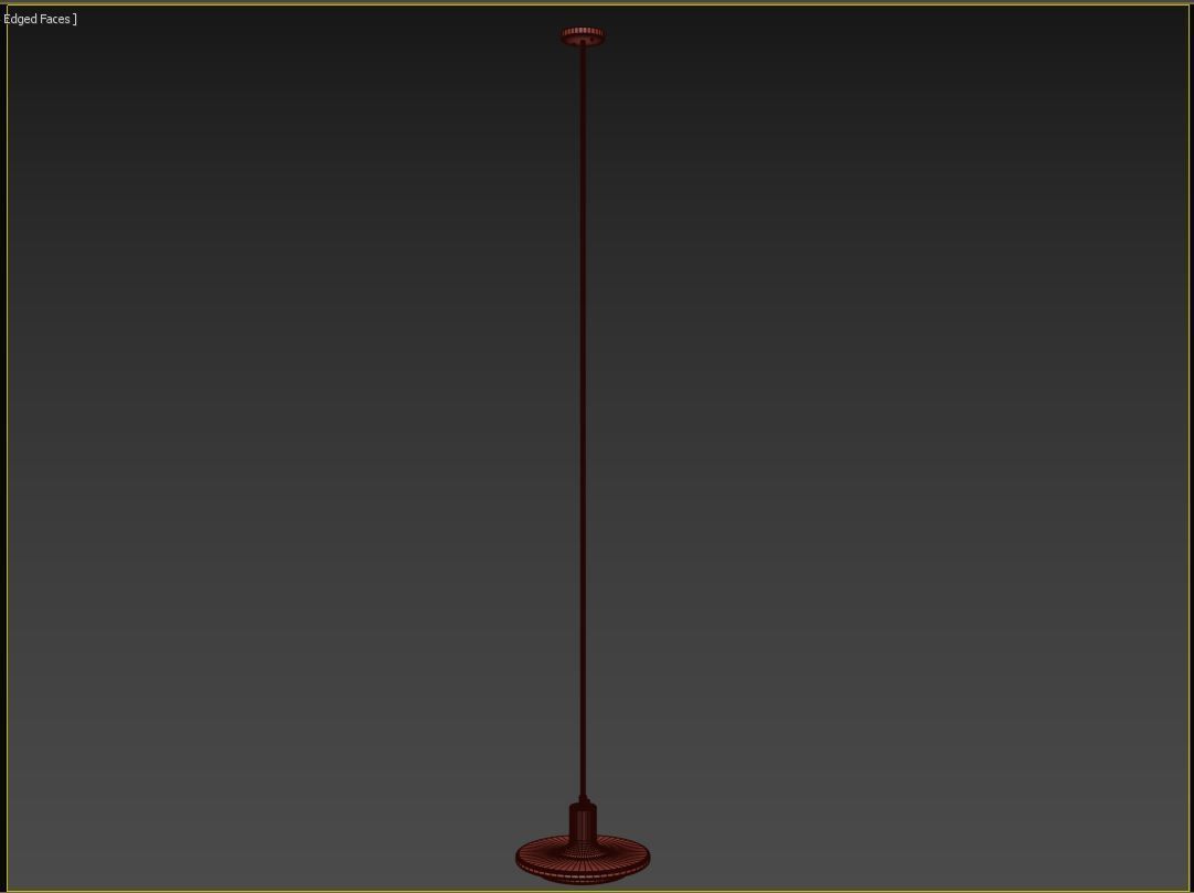 Double Circle Pendant Light 3D model_6