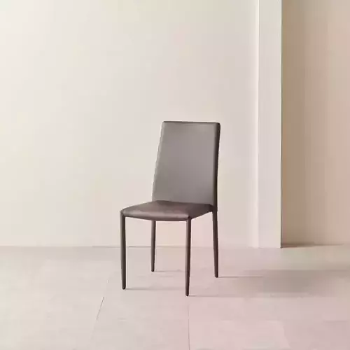 Ollier leather dining chair