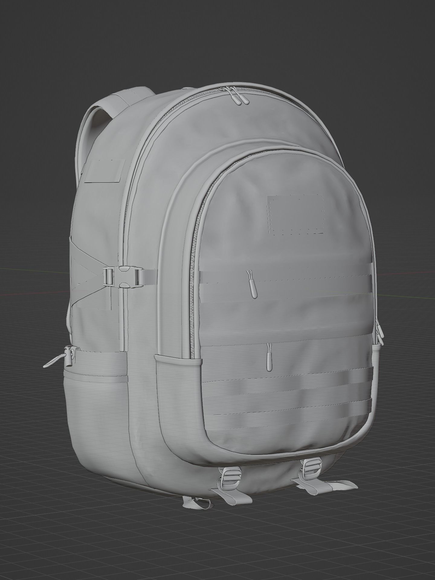 Backpack HAKKI 3D model_3