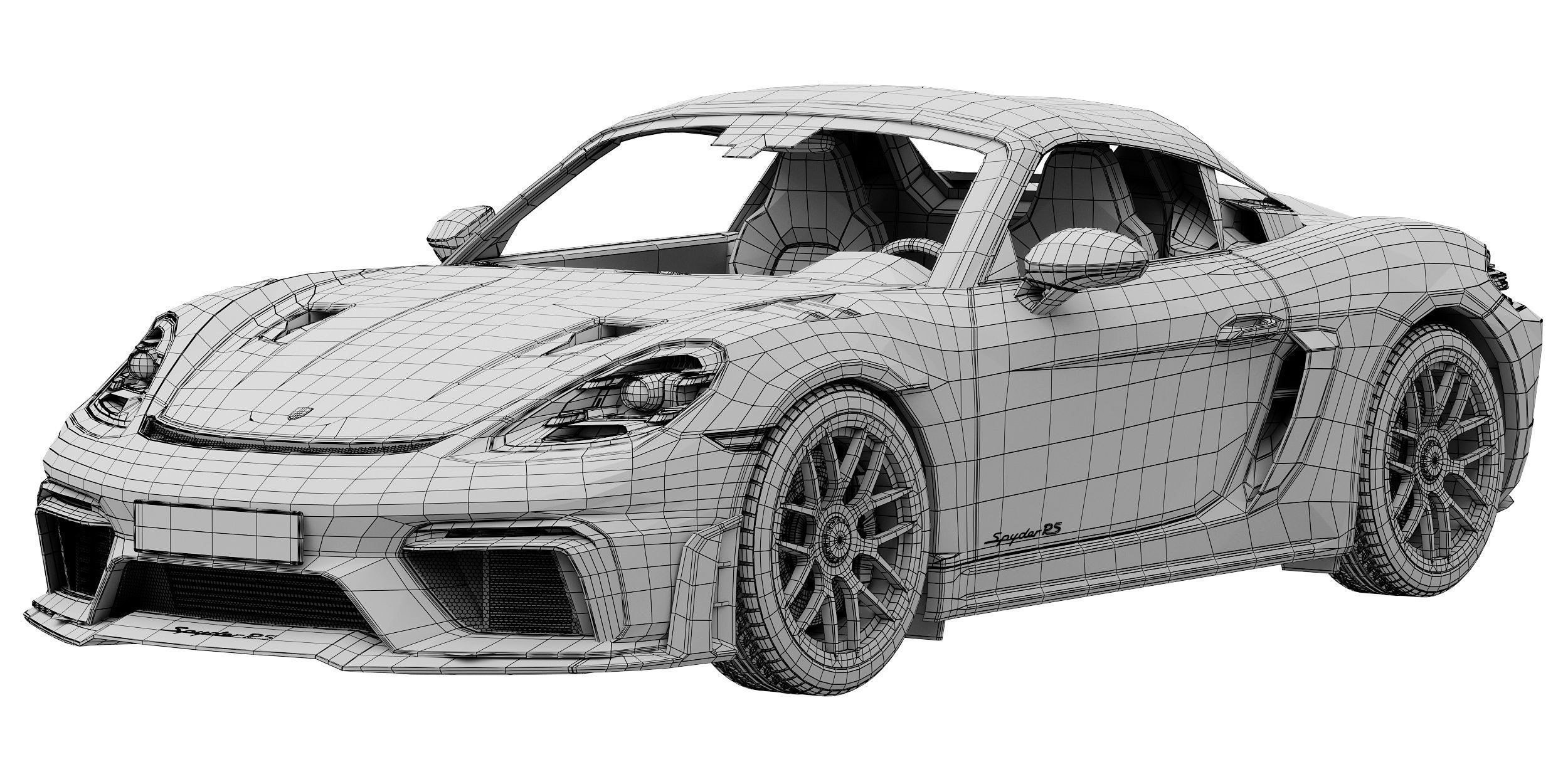 Porsche 718 Spyder RS 2024 3D model_22