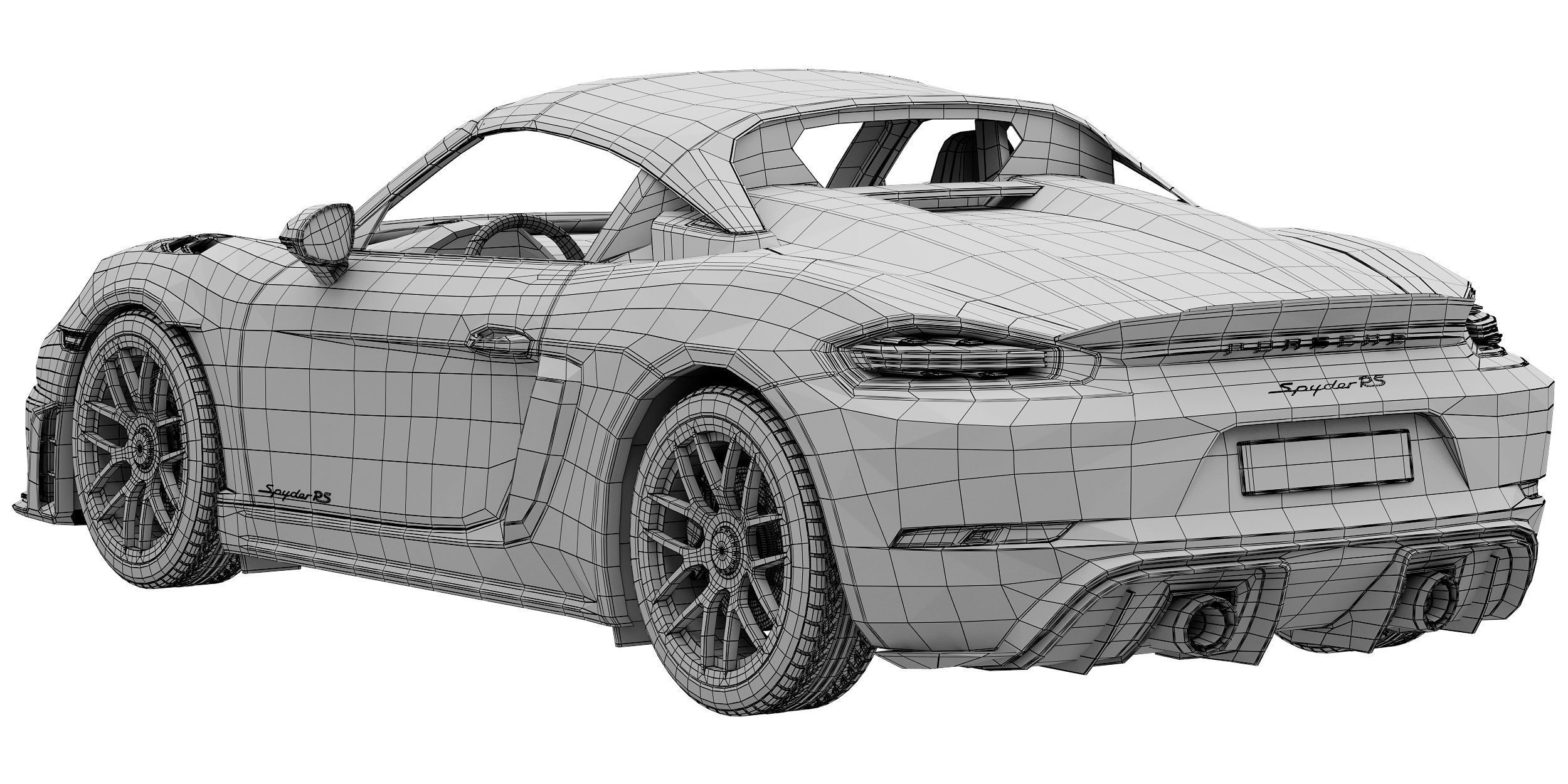 Porsche 718 Spyder RS 2024 3D model_24